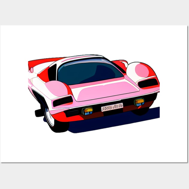 Retro Supercar Classic Wall Art by BAYFAIRE